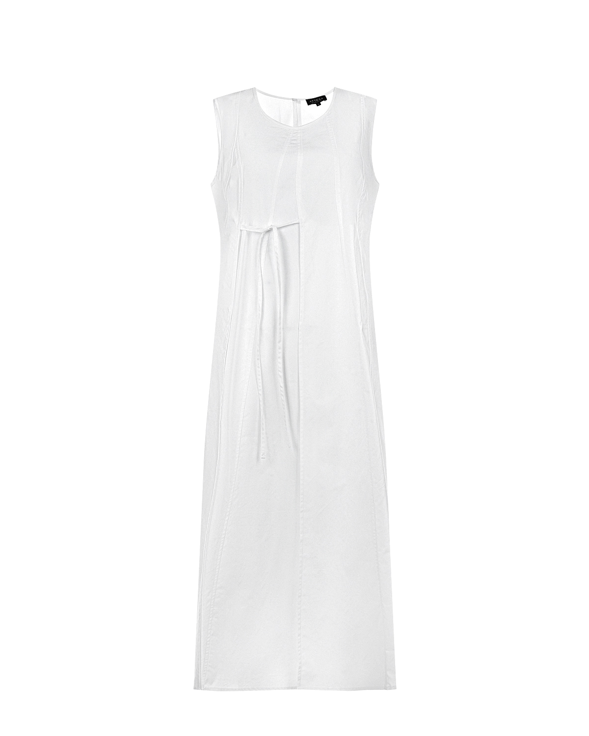 Белое платье для беременных без рукавов