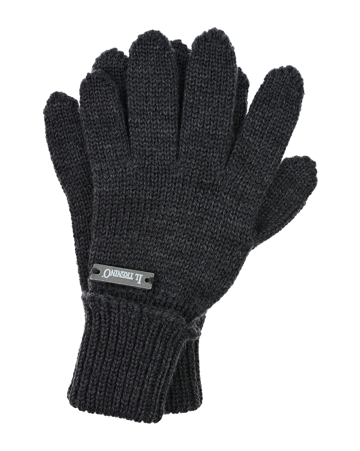 Темно-серые базовые перчатки
