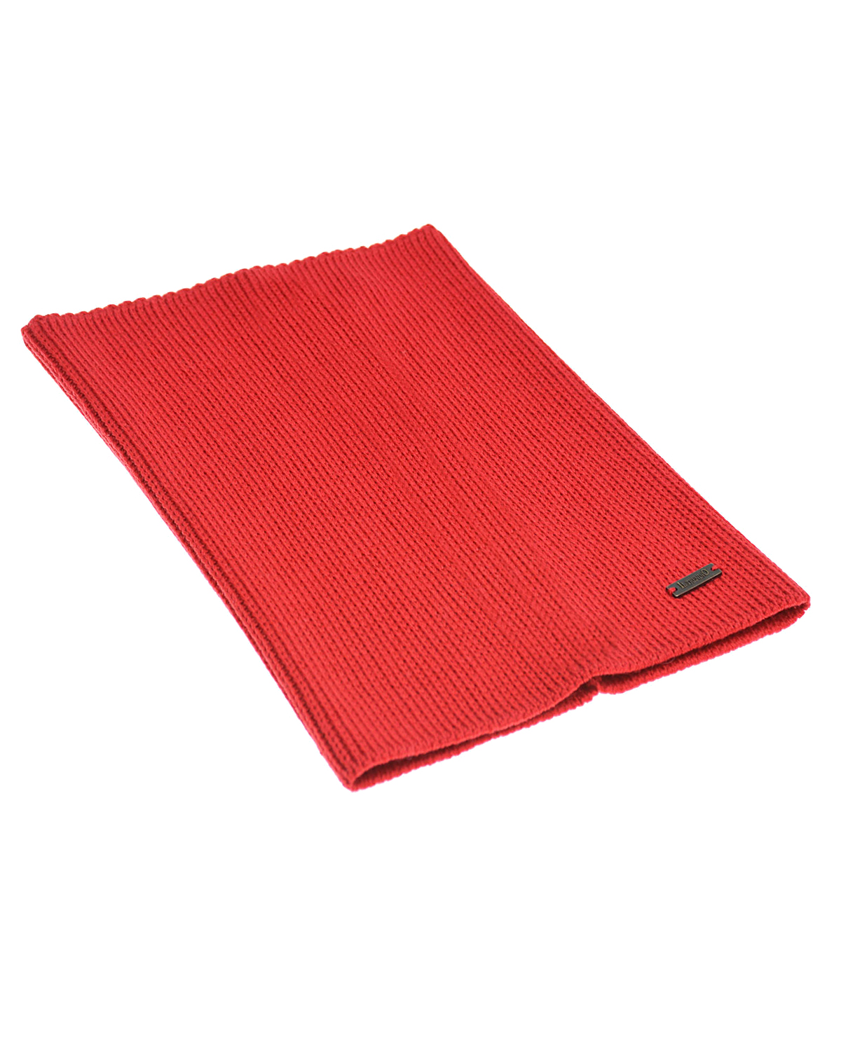 Шерстяной шарф-ворот красного цвета, 24х30 см