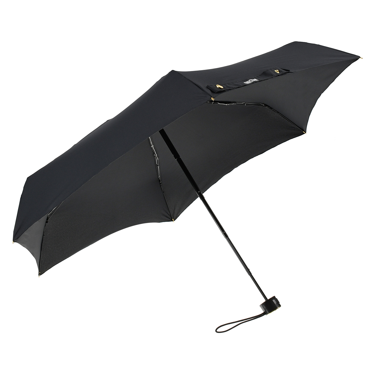 Черный зонт с принтом "медвежонок", 17 см