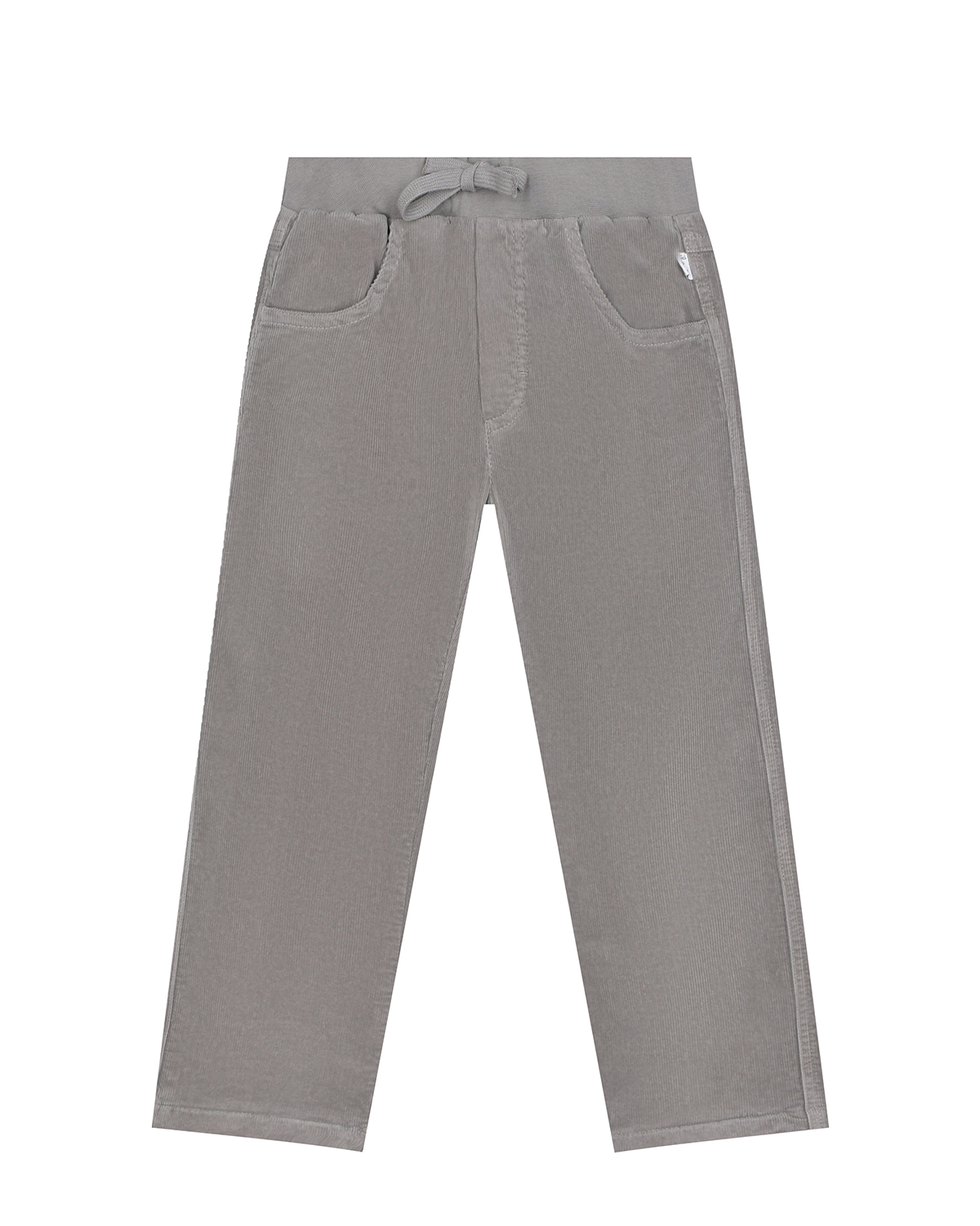 Велюровые брюки серого цвета