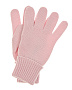 Светло-розовые перчатки из шерсти