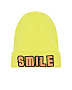 Желтая шапка с декором "SMILE"