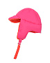 Двухстронняя шапка-ушанка, красный/розовый