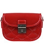 Красная стеганая сумка, 19x13x7 см
