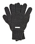 Темно-серые перчатки из шерсти