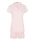 Розовая пижама: футболка и шорты