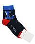Темно-синие носки с принтом "L"
