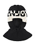 Черная шапка-шлем с принтом "ENJOY"