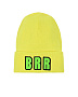Желтая шапка с декором "BRR"