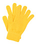 Желтые перчатки из шерсти