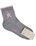 Серые носки с розовой звездой