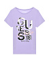 Фиолетовая футболка с крупным лого