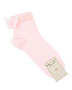 Розовые носки с аппликацией "Бабочка"