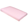 Розовая простыня на резинке, 65x125 см