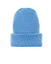 Голубая шапка с отворотом