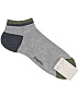 Спортивные серые носки с резинкой в полоску
