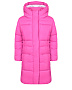 Розовое стеганое пальто-пуховик