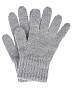 Серые перчатки из шерсти