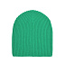 Зеленая шапка бини из кашемира